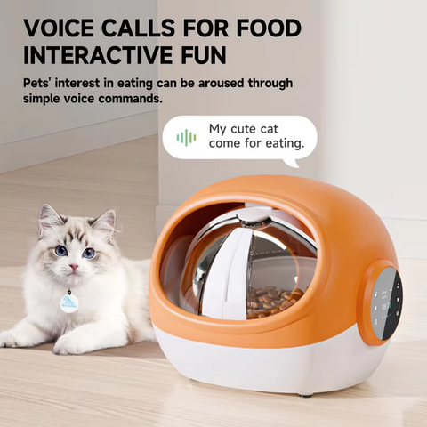 Automatic RFID Pet Cat Bowl Feeder Timed Feeding Cat Feeder with Voice Call Sensor Door