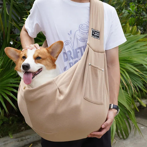 Comfortable Dog Bag Pet Crossbody Shoulder Bag Outdoor Travel Portable Cat Puppy Sling Carrier Bag Pet Carrying Supplies