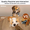 Nocciola Wildlife Series Squeaky Stuffing-Free Dog Plush Toy Variety Pack